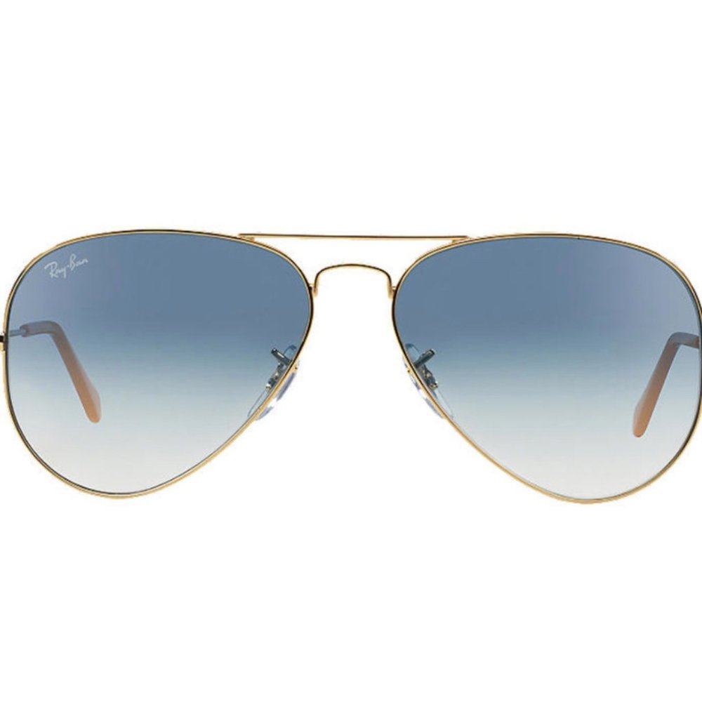 RAY BAN Aviator - Blue Gradient with Gold Trim